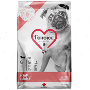 Дієтичний корм для собак з чутливою або проблемною шкірою 1st Choice Adult Derma