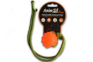Игрушка для собак шар с канатом оранжевый AnimAll Fun
