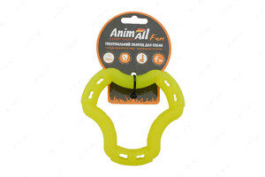 Игрушка для собак кольцо 6 сторон желтое AnimAll Fun