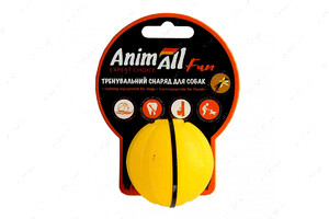 Игрушка для собак мяч тренировочный желтый AnimAll Fun