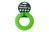 Светоотражающая игрушка для собак жевательное кольцо с шипами зеленое AnimAll Fun