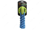 Игрушка для собак кроссфит с мячом сине-зеленый AnimAll GrizZzly 9550