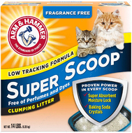 Комкующийся наполнитель для котов и кошек без аромата Arm & Hammer Super Scoop Clumping Litter, Fragrance Free