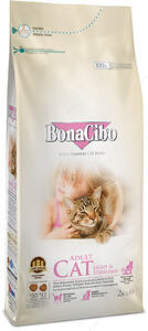 Сухий корм для стерилізованих котів і кішок із м'ясом курки, анчоусами та рисом Bonacibo Adult Cat Light & Sterilised