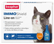 Капли от блох и клещей для кошек IMMO Shield Line-on