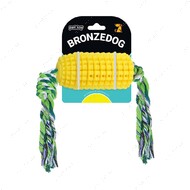 Игрушка для собак кукуруза с канатом желтая BRONZEDOG PETFUN DENTAL