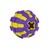 Игрушка для собак двухслойный мяч фиолетово-желтый BRONZEDOG JUMBLE