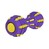 Игрушка для собак гантель со звуком фиолетово-желтая BRONZEDOG JUMBLE