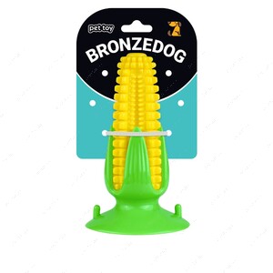 Игрушка для собак кукуруза на присоске с пищалкой BRONZEDOG PETFUN