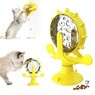 Игрушка-кормушка на присоске для котов желтая PETFUN