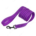 Поводок для собак светоотражающий фиолетовый ACTIVE BRONZEDOG