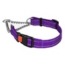 Ошейник-удавка для собак мартингейл светоотражающий фиолетовый ACTIVE BRONZEDOG