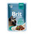 Вологий корм для котів шматочки з філе яловичини в соусі Brit Premium Cat Pouch with Beef Fillets in Gravy for Adult Cats