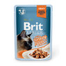 Вологий корм для котів шматочки з філе індички в соусі Brit Premium Cat Pouch with Turkey Fillets in Gravy for Adult Cats