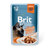 Вологий корм для котів шматочки з філе індички в соусі Brit Premium Cat Pouch with Turkey Fillets in Gravy for Adult Cats