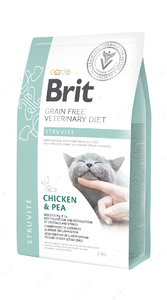 Беззернова дієта для котів у разі сечокам'яної хвороби Brit GF Veterinary Diets Cat Struvite