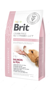 Беззернова дієта для собак у разі харчової алергії Brit GF Veterinary Diets Dog Hypoallergenic