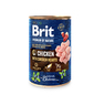 М'ясний паштет із курячими сердечками для собак Brit Premium by Nature Chicken with Hearts