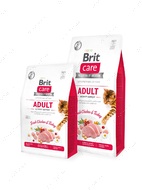 Беззерновий корм з м'ясом індички для котів, що живуть на вулиці Brit Care Cat GF Adult Activity Suppor
