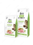 Беззерновий корм з куркою для літніх котів контроль ваги Brit Care Cat GF Senior Weight Control