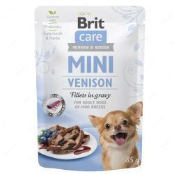 Вологий корм з олениною для собак маленьких порід Brit Care Mini Venison