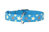 Ошейник КОЛЛАР ГЛАМУР с узором «Звездочка» светонакапливающий рисунок голубой
