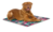 Охлаждающий коврик для собак розовый камуфляж CROCI