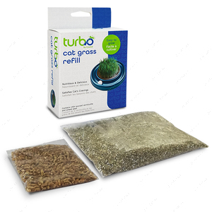 Трава для котов, комплект, зерна пшеницы Turbo Cat Grass Refill