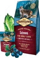 Сухой корм для кошек с чувствительным пищеварением с лососем Sensitive & Long Hair Salmon for Adult Cats