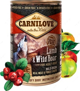 Вологий корм з ягням і кабаном для собак Carnilove Lamb & Wild Boar for adult dogs