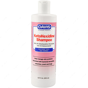 Шампунь с 2% хлоргексидином и 1% кетоконазолом КЕТОГЕКСИДИН для собак и котов с заболеваниями кожи Davis KetoHexidine Shampoo