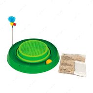 Игрушка для кота круглый лабиринт с шариком и травяной грядкой Catit Circuit Ball Toy with Grass Planter 3in1