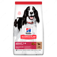 Сухий корм для дорослих собак середніх порід з ягням та рисом Hill's Science Plan Adult Medium Lamb