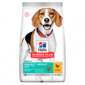 Сухий корм для дорослих собак середніх порід для ідеальної ваги з куркою Hill's Science Adult Perfect Weight Medium