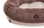 Овальный лежак бежевый с коричневым Bagel Brown