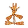 Хрустка іграшка для собак жираф з пискавкою Jolly Pets FLATHEADS