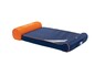 Лежак для собак и котов со съёмной подушкой сине-оранжевый Joyser Chill Sofa