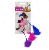 Игрушка с кошачьей мятой для котов Flamingo Mohaire Mouse Glamour