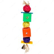 Игрушка куб для попугаев Flamingo Papyr Parakeet Toy Cube