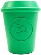 Игрушка для собак COFFEE CUP DURABLE RUBBER CHEW TOY AND TREAT DISPENSER - LARGE - GREEN