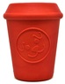 Игрушка для собак COFFEE CUP DURABLE RUBBER CHEW TOY & TREAT DISPENSER - RED