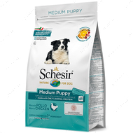 Сухий корм монопротеїновий для цуценят середніх порід з куркою Schesir Dog Medium Puppy