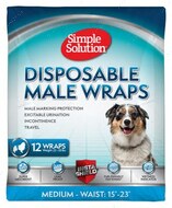 Влагопоглощающий гигиенический поясок для собак Disposable Male Wrap Simple Solution
