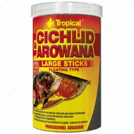 Сухой корм для плотоядных цихлид в палочках Cichlid &Arowana Large Sticks TROPICAL