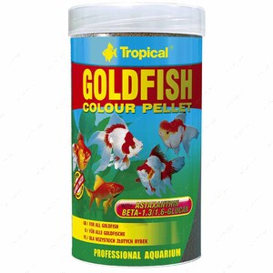 Сухой корм для золотых рыб в гранулах Goldfish Colour Pellet TROPICAL