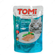 Консервы для кошек, лосось в яичном желе TOMi salmon in egg jelly, пауч 