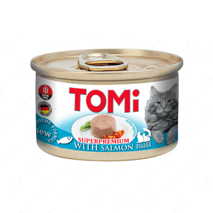 Консервы для кошек с мясом лосося мусс TOMi salmon