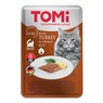 Консервы для кошек индейка в шпинатном желе  TOMi turkey in spinach jelly , пауч