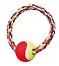 Игровой канат с теннисным мячом Trixie Rope Ring with Tennis Ball