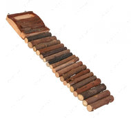 Деревянная лестница для грызунов Ladder with Food Bowl